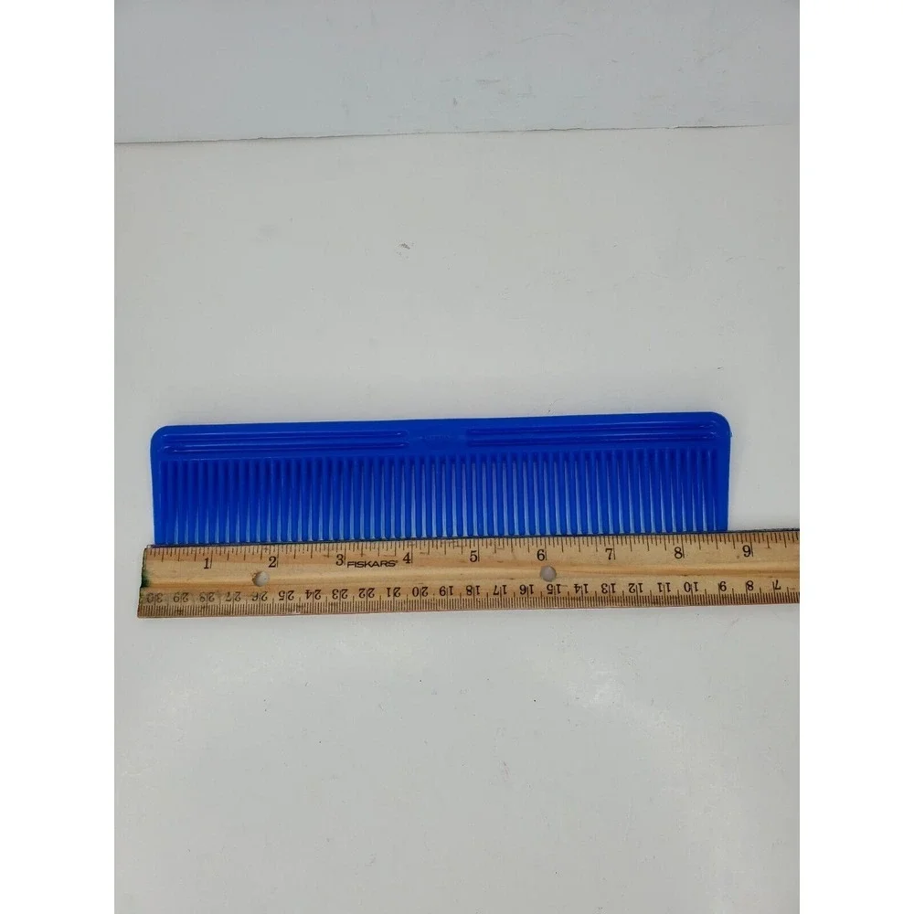 Vintage Stone & Stone 9 inch‎ Blue Hard Plastic Comb